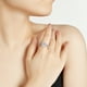 thumbnail image 5 of Anillo de plata s925 con moissanita y diamante Mosan de 2 quilates, anillo de mujer de tres filas de Seiko de moda europea y americana, 5 of 5