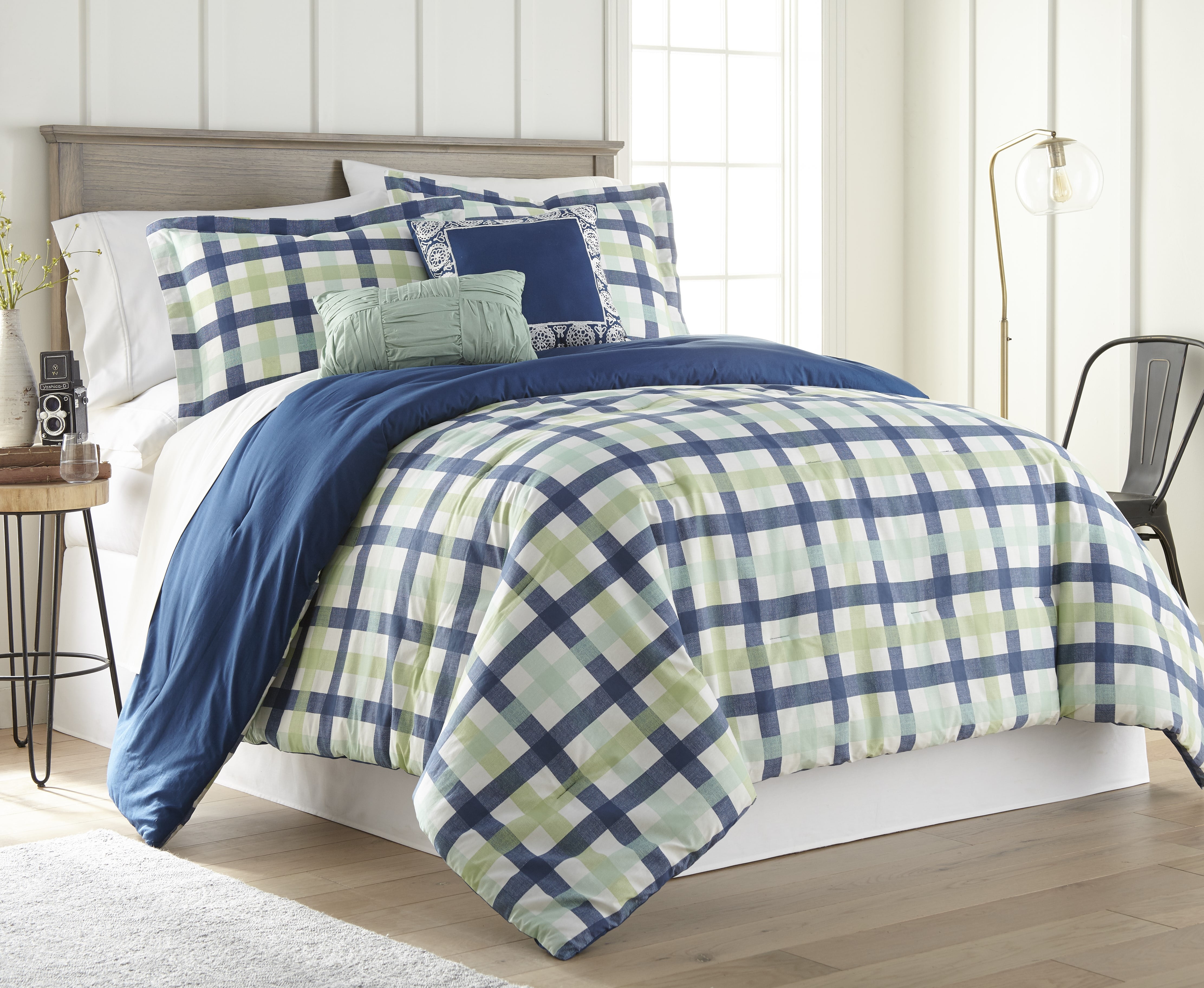 Gingham 5PC Comforter Set King