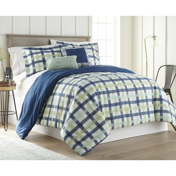 Gingham 5PC Comforter Set King