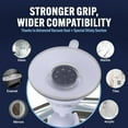 thumbnail image 4 of Fogless Shower Mirror for Shaving, 6.3" x 6.3" (Chrome) | Shatterproof Design, Anti Fog Coating, Upgraded Suction & 360° Swivel; Thoughtful Gift for Men Who Value Reliable Performance, 4 of 7