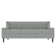 thumbnail image 2 of Mid-Century Modern 3 Seats Sofa, Polyester Button Tufted Couch For Living Room Office Apartment, 2 of 9