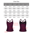 thumbnail image 3 of Hilor Women's Tankini Tops Shirred Tummy Control Swimsuits Cross Back Tankini Swimwear Tops, 3 of 6
