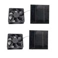 thumbnail image 2 of 2 Uds 20W 6 Pulgadas Kit de Ventilador de Escape Solar Extractor de Aire Mini Ventilador Ventilador Alimentado por Panel Solar para Casa de Pollo de Perro, 2 of 5