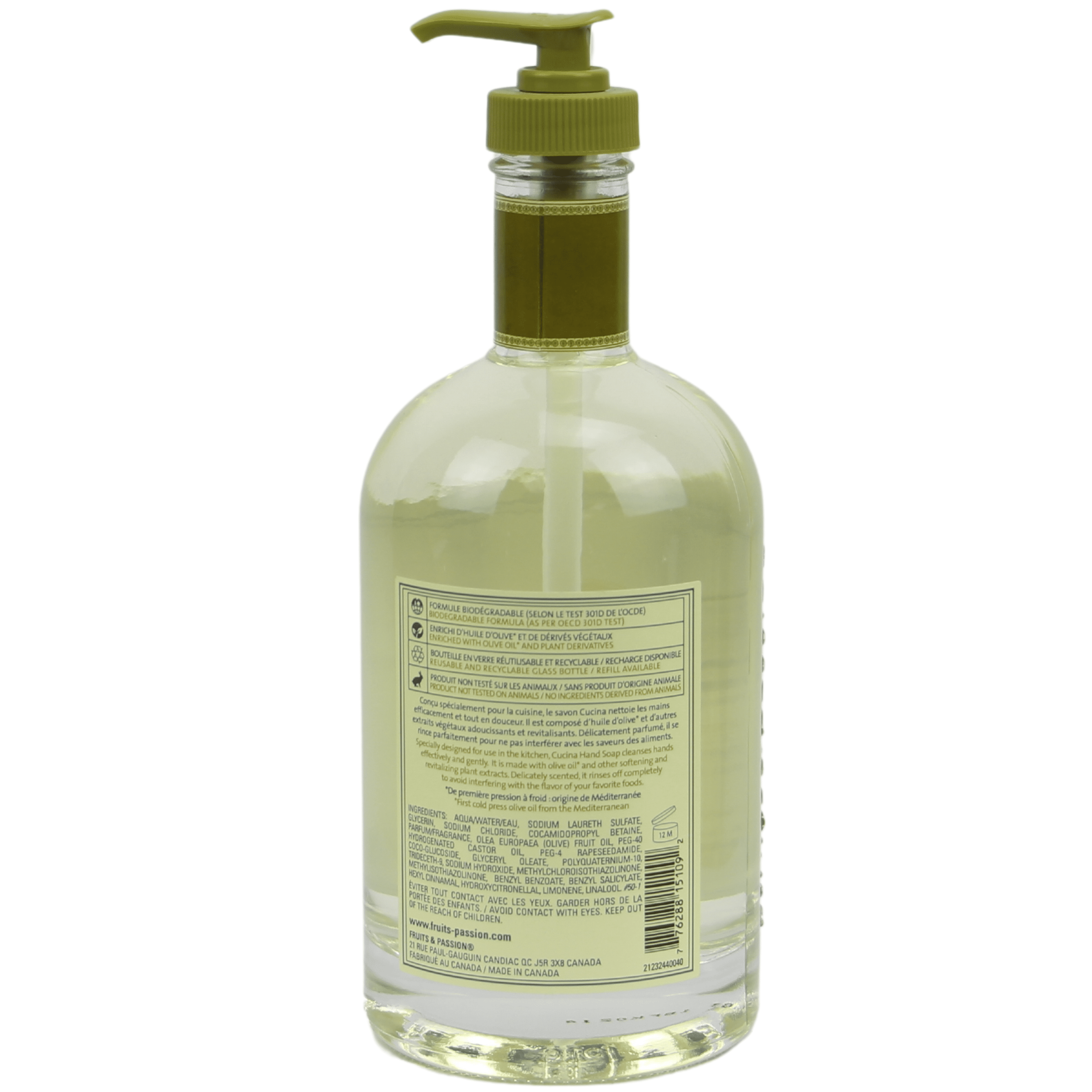 Cucina Sea Salt and Amalfi Lemon 16.9 oz Hand Soap