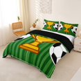 thumbnail image 2 of Erosebridal Cartoon Soccer Trophy Duvet Cover Set,Football Sport Games Bedding Full For Kids,Reversible Black 3 Pieces,No Comforter, 2 of 6