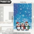 thumbnail image 7 of Xixirimido Blue Snow Penguin Christmas Pattern Recliner Chair Head Rest Slipcover Non Slip Waterproof Recliner Chair Cover Leather Sofa Couch Headrest Protector Covers, 2Pcs, 7 of 7