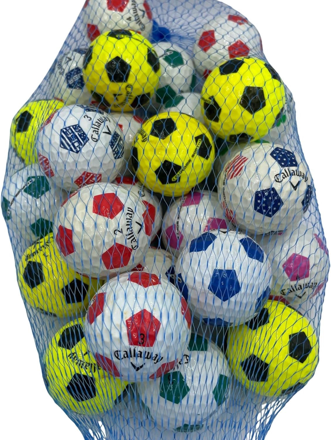 Golf Ball Planet - Callaway Chrome Soft Truvis Mix Recycled Golf Balls 24 Pack (3A/Good)