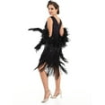 thumbnail image 3 of PrettyGuide Women's 1920s Flapper Dress Vintage Swing Fringed Gatsby Roaring 20s Dress, 3 of 6