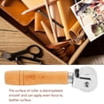thumbnail image 3 of Round Leather Roller,Handmade Wooden Handle Carbon Leather Rolling Tool Leather Craft Roller Top-Notch Performance, 3 of 12
