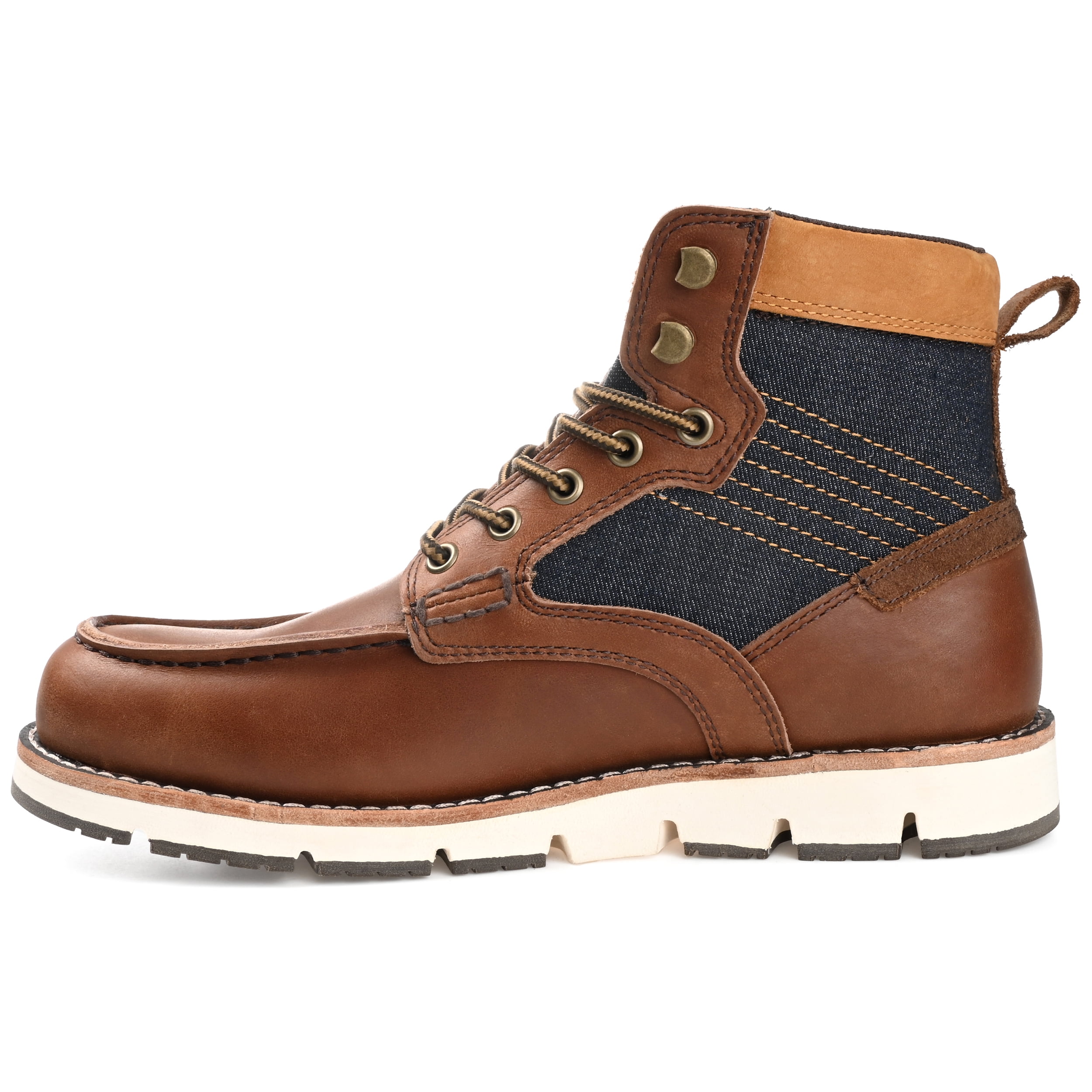 Territory Mens Macktwo Wide Tru Comfort Foam Lace-up Moc Toe 