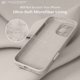 thumbnail image 5 of Funda de Silicona Premium, Forro de Microfibra Suave, para iPhone 16 Pro de 6.3 Pulgadas, Piedra, 5 of 7