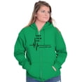 thumbnail image 4 of Keep Calm Funny EMT Humor Zip Up Hoodie Men's Women's Brisco Brands X, 4 of 6