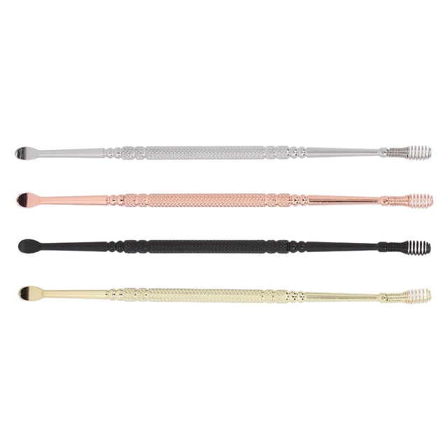 Stainless Steel Earpick,4 Colors Stainless Steel Ear Cleaning Tool Ear Curette Proven Performance