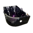 thumbnail image 2 of Whirlpool Bathtub black 70.8″ X 47.2″ with Heater and double pump – Pegaso, 2 of 6
