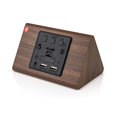 thumbnail image 3 of GEARONIC TM Triángulo moderno Madera Alarma de madera Reloj de escritorio digital Termómetro Temporizador clásico Calendario actualizado 2018 LED más brillante Marrón Monstrate SH1106-120, 3 of 3