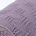 thumbnail image 4 of Mainstays 6" x 18" Violet Cotton Knit Bolster Decorative Pillow, 4 of 5