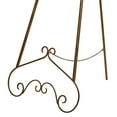 thumbnail image 6 of DecMode 23" x 68" Gold Metal Tall Adjustable Floor 3 Tier Scroll Easel, 1-Piece, 6 of 18