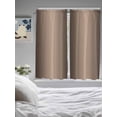 thumbnail image 3 of Bedroom Curtains 63 Inches length, Brown Ombre Window Treatment Curtain Drapes, Modern Gradient Abstract Art Rod Pocket Curtain Panels for Living Room Kitchen, 42"x63", 2 Panels, 3 of 7