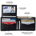 thumbnail image 5 of Alpine Swiss Connor Executive Bifold Wallet | Business Passcase for Men | Premium Leather | Dual ID Windows | RFID Blocking | Gift Box Included, 5 of 7
