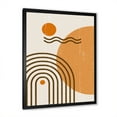 thumbnail image 2 of Designart 'Abstract Rainbow Moon and Sun In Earth Tones II' Modern Framed Art Print, 2 of 4