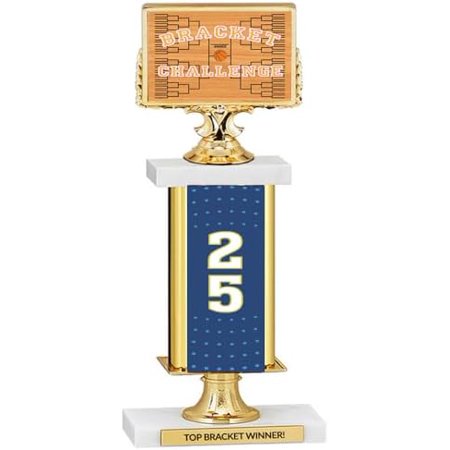 2025 Basketball Bracket Trophy, March Challenge Winner 12.5 inch Trophy, 1st Place