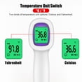 thumbnail image 4 of Termómetro de frente con pantalla Lcd Digital sin contacto, termómetro infrarrojo para medir la fiebre corporal, termómetro de oído para niños y adultos, dispositivo de uso doméstico Feliz Sencillez, 4 of 5