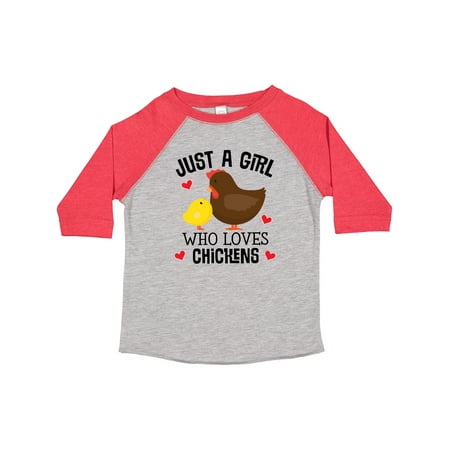 

Inktastic Just a Girl Who Loves Chickens Gift Toddler Toddler Girl T-Shirt
