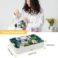 thumbnail image 5 of Koala Travel Jewelry Organizer Storage Box Bracelet Holder, PU Leather with Removable Compartment, Portable, 5 of 6