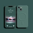thumbnail image 1 of For Magsafe Magnetic Wireless Charge Case For iPhone 14 13 12 11 15 Pro Max Mini XR X S 7 8 Plus Soft Liquid Silicone Back Cover, 1 of 6