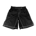 thumbnail image 2 of MMA Grappling Fight Shorts Elastic Waist, Kick Boxing UFC Muay Thai BJJ, Black, Blue, Red - BK, 2XS (CM, 26), 2 of 2