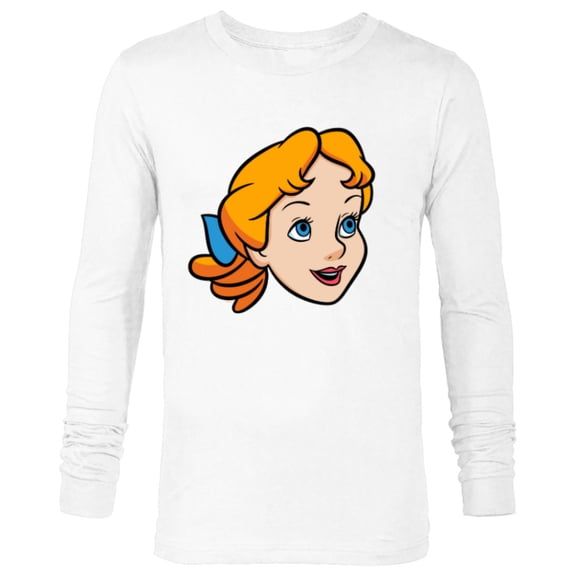 Disney Peter Pan Wendy Darling Big Face Costume - Long Sleeve T-Shirt for Men - Customized-White