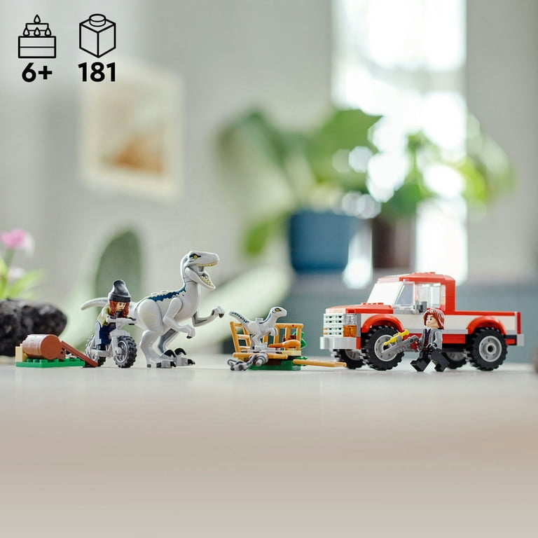 LEGO Jurassic World Velociraptor Escape with Blue & Beta