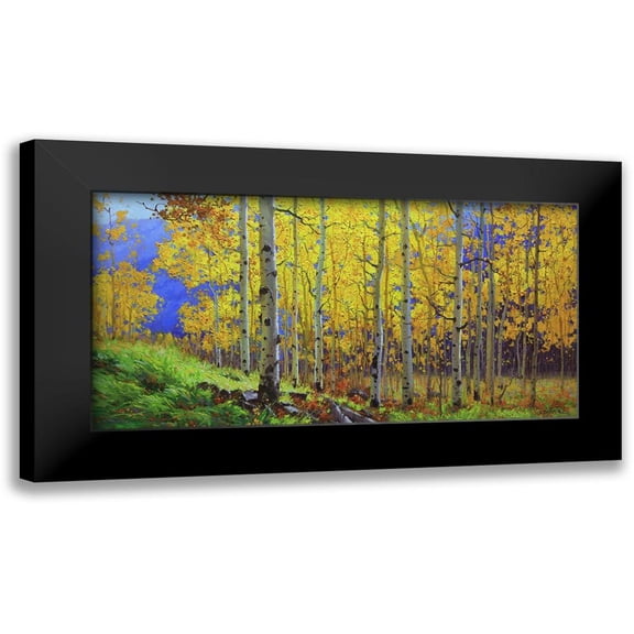 Kim, Gary 14x9 Black Modern Framed Museum Art Print Titled - Fall Aspen