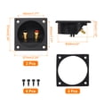 thumbnail image 2 of 2Pcs 2 Inch Speaker Box Terminal Cup, 2-Way Subwoofer Plug Connector, 2 of 7