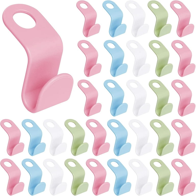 20pcs Clothes Hanger Connector Hooks, Plastic Cascade Hangers