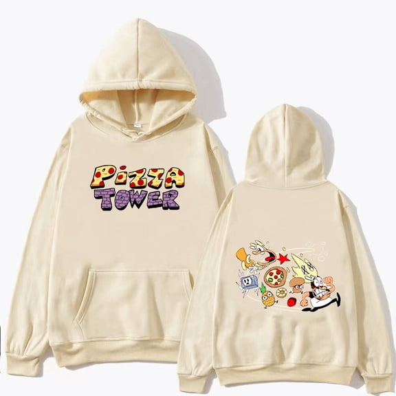 ZHENGLM Pizza Tower Graphic Hoodie Men Women Long Sleeve Pullover Sweatshirt