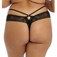 thumbnail image 2 of Elomi Kendra Matching Strappy Thong (301670),Small,Black, 2 of 5