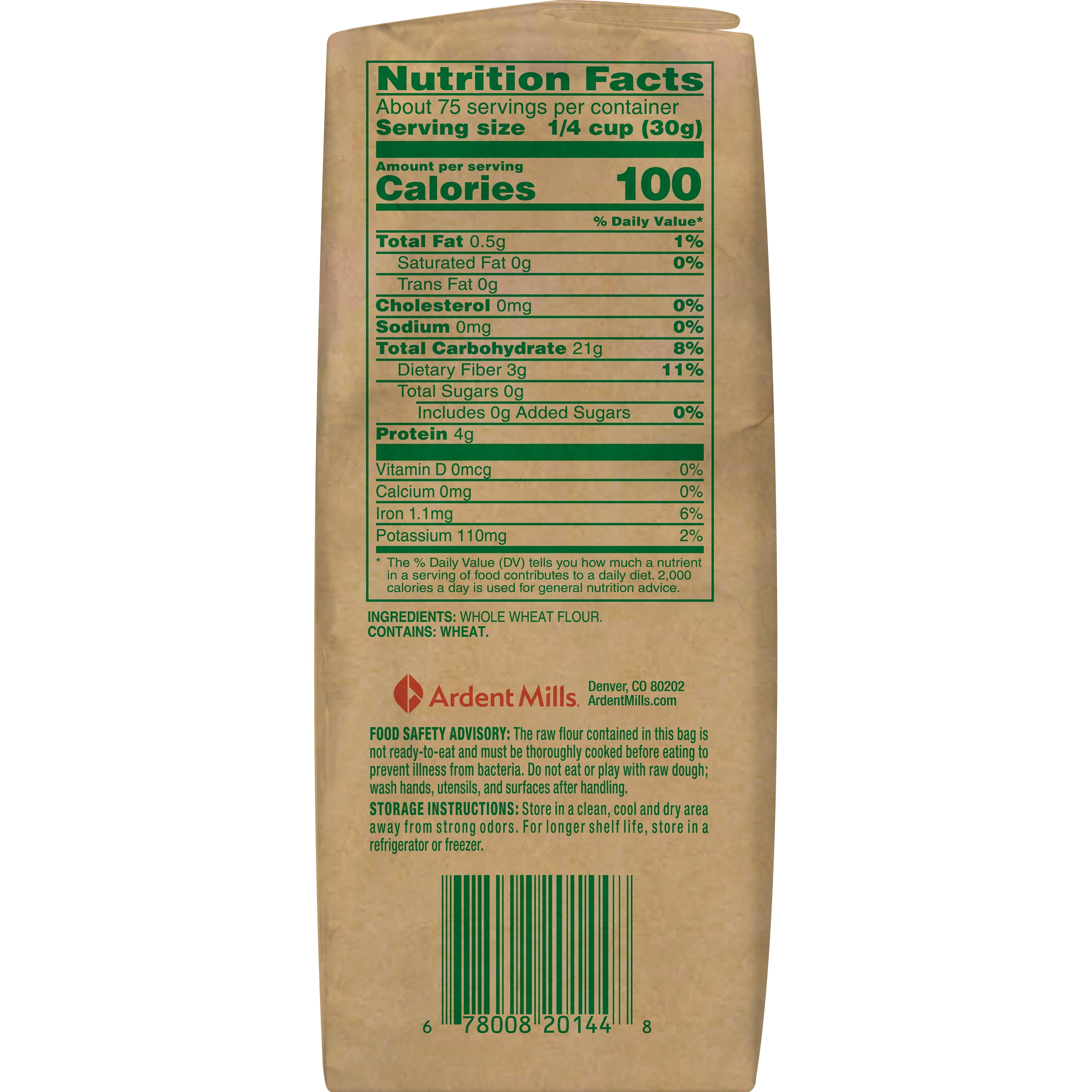 (4 pack) High Altitude Hungarian Whole Wheat Flour