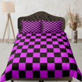 thumbnail image 1 of Tela a cuadros Hot Pink Funda Nórdica Colorido Dormitorio Juego de cama completo Check, 1 of 4