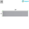 thumbnail image 3 of 6 in. x 28 in. Stainless Steel Door Kick Plate – 22 Gauge 430 #3 Finish with Mounting Screws, 3 of 6