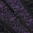 thumbnail image 6 of ZVAVZ Corset Tops for Women Steampunk Pirate lace up Bustier Shapewear Lingerie, Lace Waist Push Up Bodysuit Corset Overbust Purple,L, 6 of 6