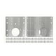 thumbnail image 1 of 6 placas de reparación para bisagras de armario, placa de fijación de bisagras, kit de reparación de bisagras de puerta de acero inoxidable con tornil, 1 of 9