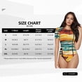thumbnail image 6 of Lsque Beach Umbrella Sunset Women's Crew Neck Short Sleeve Bodysuit Basic T Shirts Tops Onesie Adult Cute Pajama-Small, 6 of 8