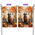thumbnail image 2 of Happy Thanksgiving Doberman Pinscher Give Thanks Fall Beanie Scarf Welcome Garden Flag 12x18in Double Sided Doberman Dog Lover Gifts Outdoor Decor - 00020, 2 of 5