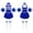 Royal Blue B, variant on iiniim Kids Girls Cheer Leader Dance Cheerleading Uniform Dress with Pom Pom Socks Party Royal Blue B 8