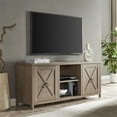 thumbnail image 2 of Henn&Hart 58" Antiqued Gray Oak TV Stand, 2 of 11