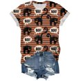 thumbnail image 5 of Halloween T Shirt For Women Short Sleeve T Shirt Printing Loose Top Spooky Season Tee Halloween Party, 5 of 9