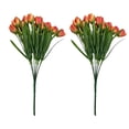 thumbnail image 2 of Tulipanes artificiales de simulación, ramo de 6 ramas | Tulipanes artificiales realistas que no se decoloran ni necesitan riego, 2 of 6