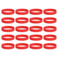thumbnail image 1 of Uxcell 20 Pcs Bandes Élastiques en Silicone Antidérapantes Rouges, 1 of 6