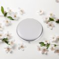 thumbnail image 2 of mmirethe Magnifying Makeup Mirror Wide Application Glass Lens Easy Operation Magnifying Effect Pocket Mirror Silver 70mm, 2 of 6